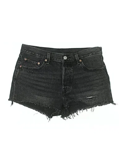 Pre-owned Levi's Denim Shorts In Black