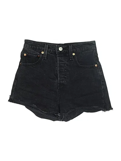 Pre-owned Levi's Denim Shorts In Black
