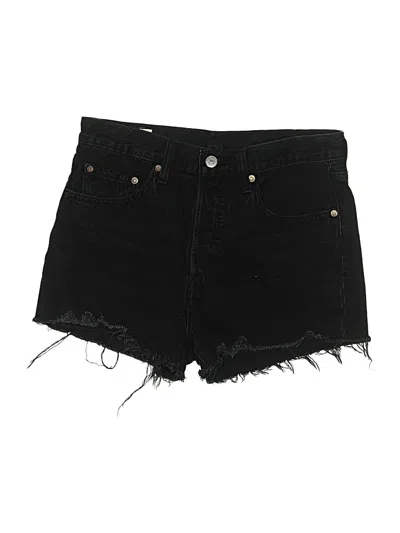 Pre-owned Levi's Denim Shorts In Black