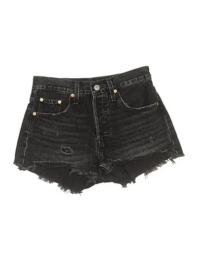 Pre-owned Levi's Denim Shorts In Black