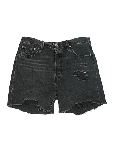 Pre-owned Levi's Denim Shorts In Black