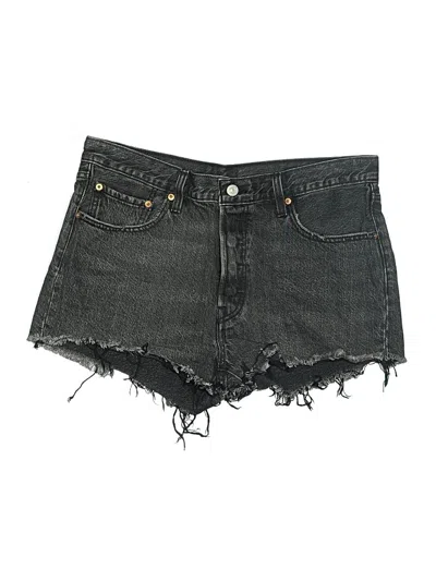 Pre-owned Levi's Denim Shorts In Black