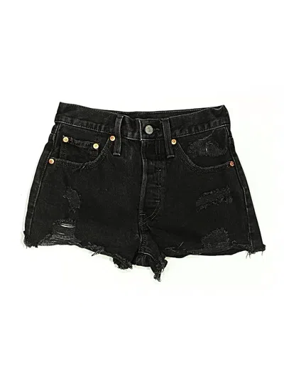 Pre-owned Levi's Denim Shorts In Black