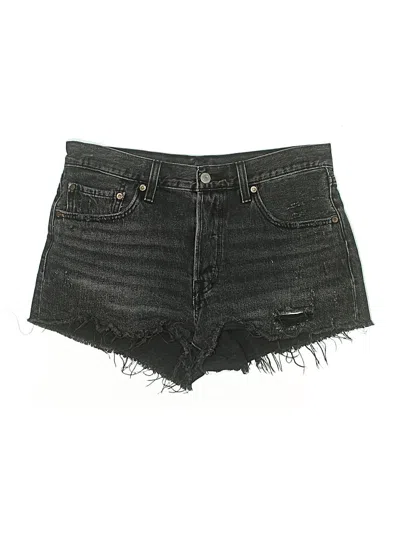 Pre-owned Levi's Denim Shorts In Black