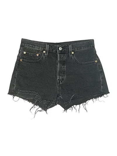 Pre-owned Levi's Denim Shorts In Black