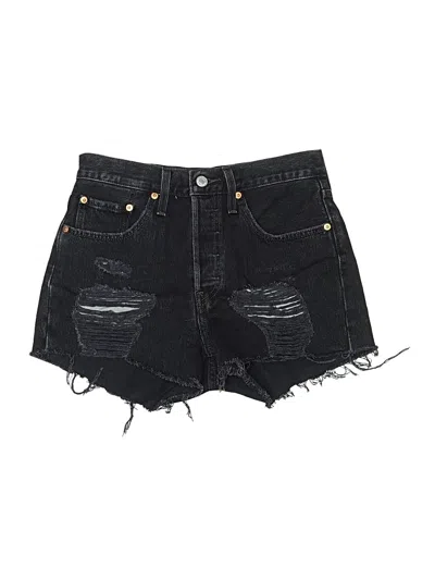 Pre-owned Levi's Denim Shorts In Black