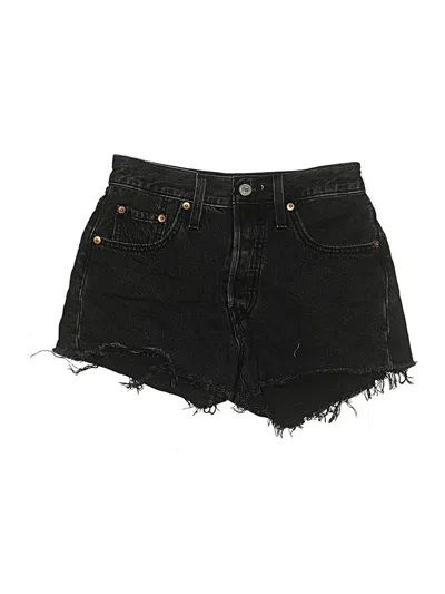 Pre-owned Levi's Denim Shorts In Black