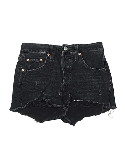 Pre-owned Levi's Denim Shorts In Black