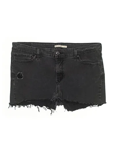Pre-owned Levi's Denim Shorts In Black