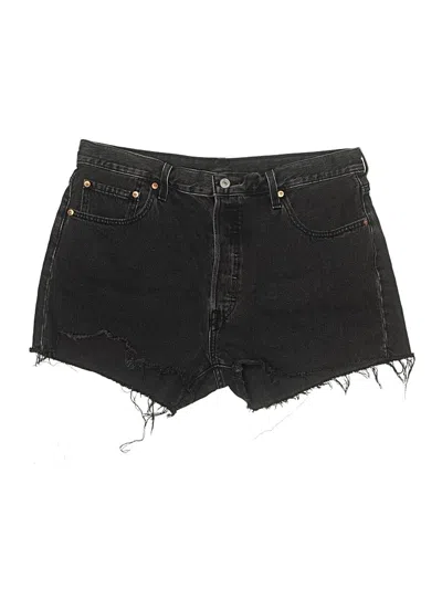 Pre-owned Levi's Denim Shorts In Black