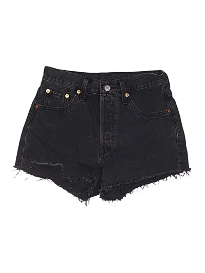 Pre-owned Levi's Denim Shorts In Black