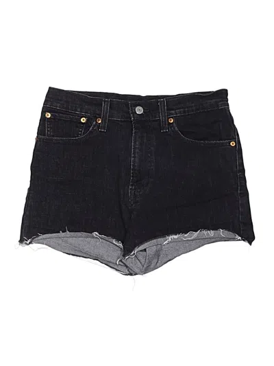 Pre-owned Levi's Denim Shorts In Black