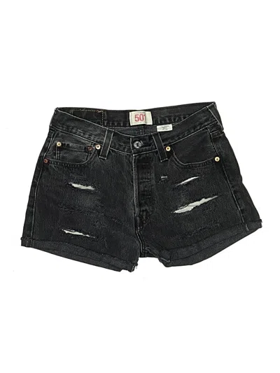 Pre-owned Levi's Denim Shorts In Black