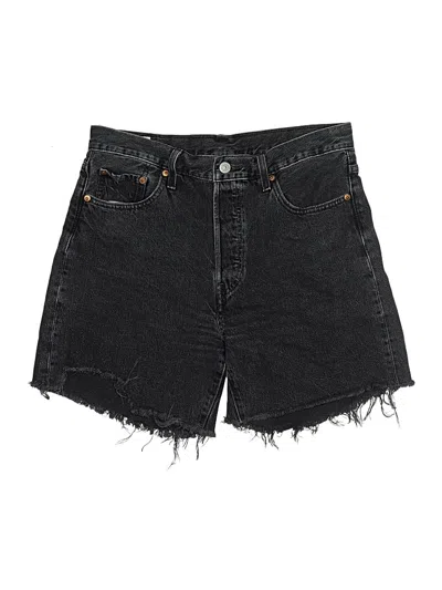 Pre-owned Levi's Denim Shorts In Black