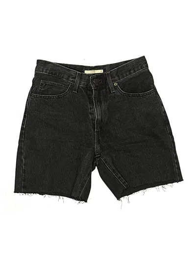 Pre-owned Levi's Denim Shorts In Black