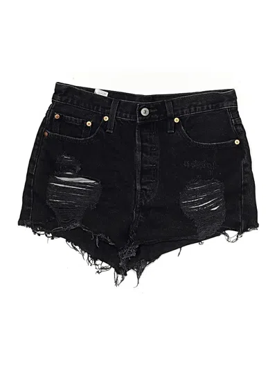 Pre-owned Levi's Denim Shorts In Black