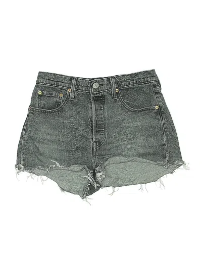 Pre-owned Levi's Denim Shorts In Gray