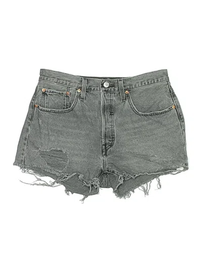 Pre-owned Levi's Denim Shorts In Gray