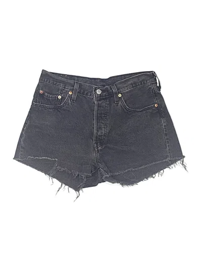 Pre-owned Levi's Denim Shorts In Gray