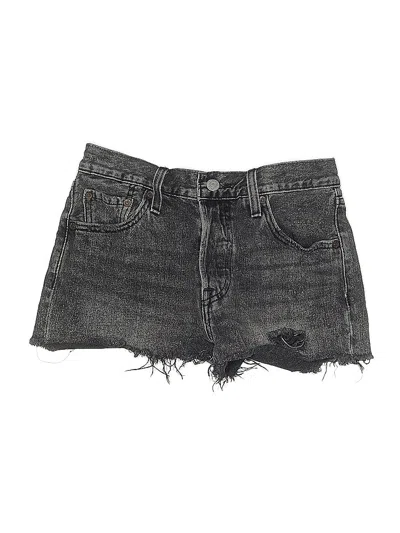 Pre-owned Levi's Denim Shorts In Gray