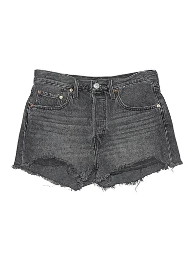 Pre-owned Levi's Denim Shorts In Gray