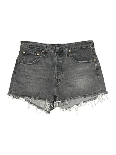Pre-owned Levi's Denim Shorts In Gray