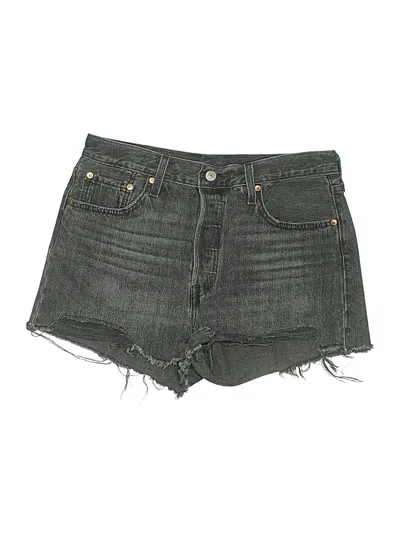 Pre-owned Levi's Denim Shorts In Gray