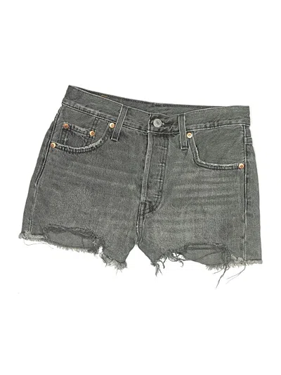 Pre-owned Levi's Denim Shorts In Gray