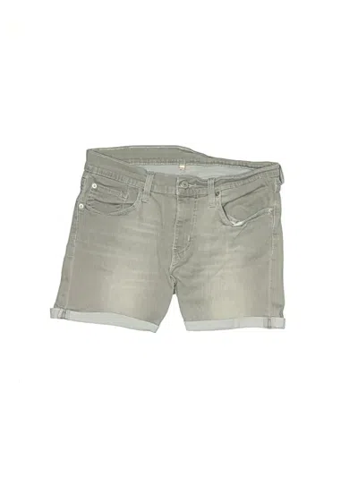 Pre-owned Levi's Denim Shorts In Gray