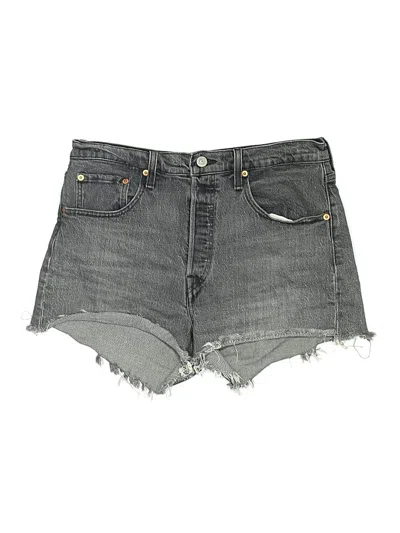 Pre-owned Levi's Denim Shorts In Gray