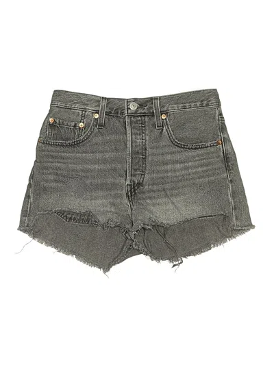 Pre-owned Levi's Denim Shorts In Gray