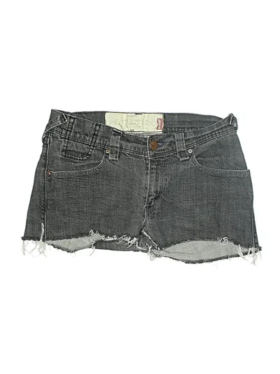 Pre-owned Levi's Denim Shorts In Gray