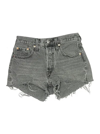 Pre-owned Levi's Denim Shorts In Gray