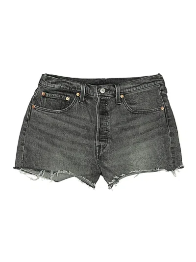 Pre-owned Levi's Denim Shorts In Gray