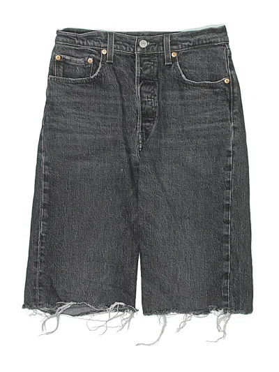Pre-owned Levi's Denim Shorts In Gray