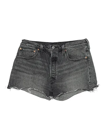 Pre-owned Levi's Denim Shorts In Gray