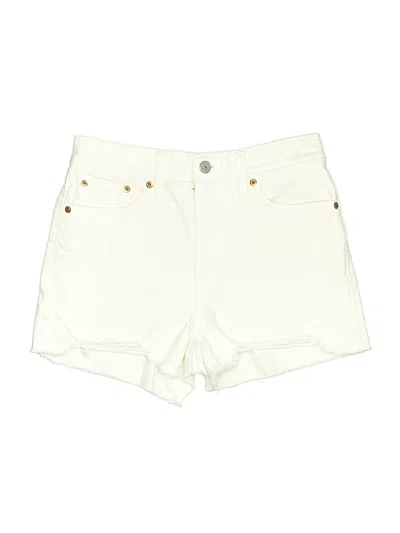 Pre-owned Levi's Denim Shorts In Ivory