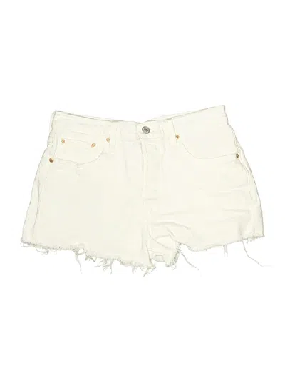 Pre-owned Levi's Denim Shorts In Ivory