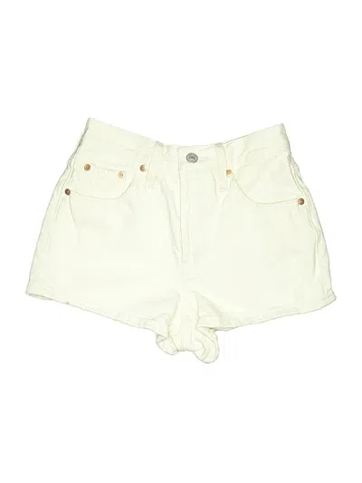 Pre-owned Levi's Denim Shorts In Ivory