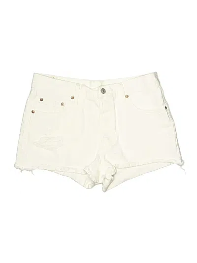 Pre-owned Levi's Denim Shorts In White