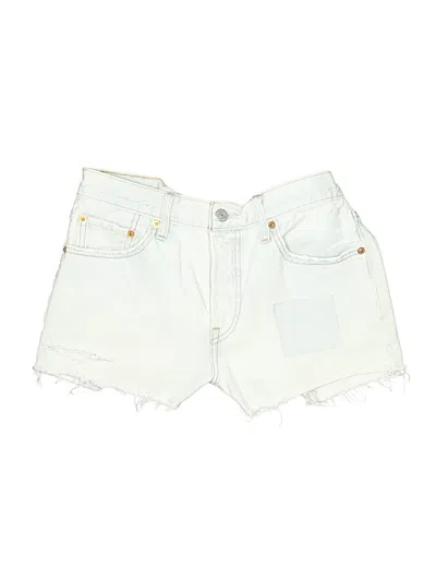 Pre-owned Levi's Denim Shorts In White