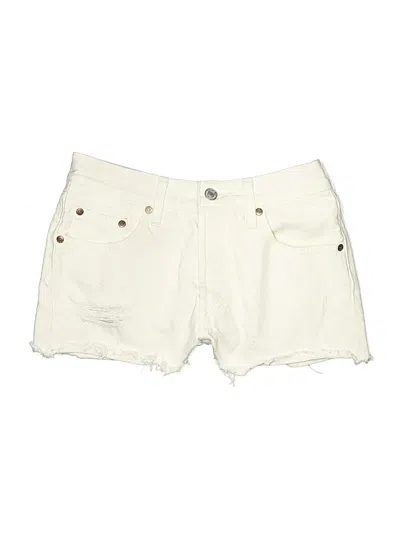 Pre-owned Levi's Denim Shorts In White