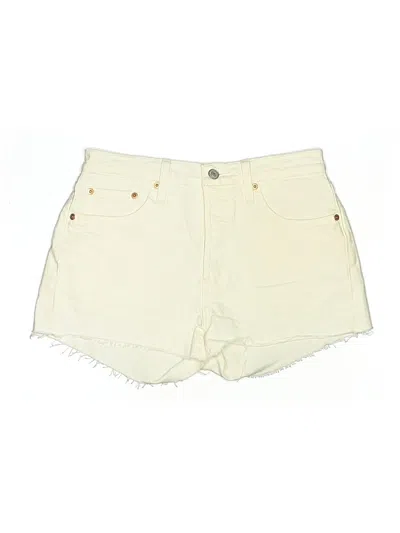 Pre-owned Levi's Denim Shorts In White