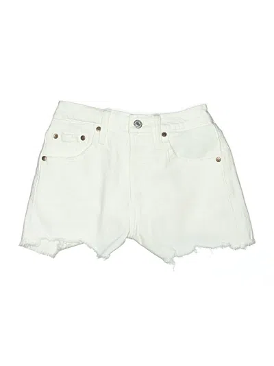 Pre-owned Levi's Denim Shorts In White