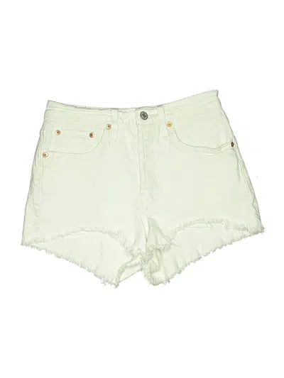Pre-owned Levi's Denim Shorts In White