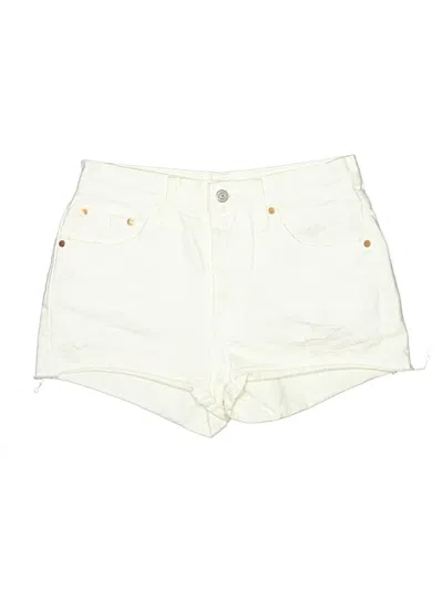 Pre-owned Levi's Denim Shorts In White