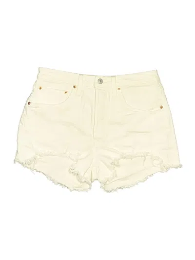 Pre-owned Levi's Denim Shorts In White