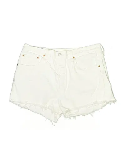 Pre-owned Levi's Denim Shorts In White
