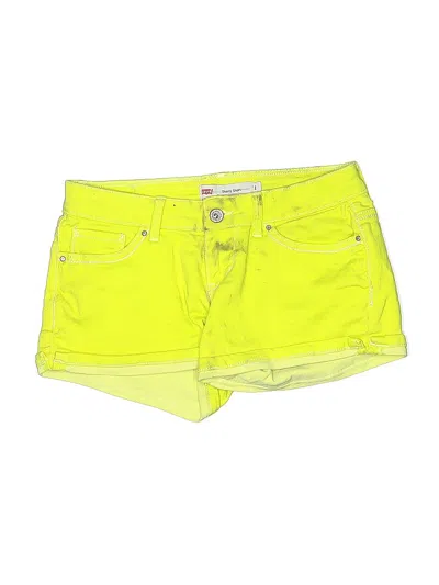 Pre-owned Levi's Denim Shorts In Yellow