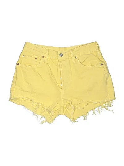 Pre-owned Levi's Denim Shorts In Yellow